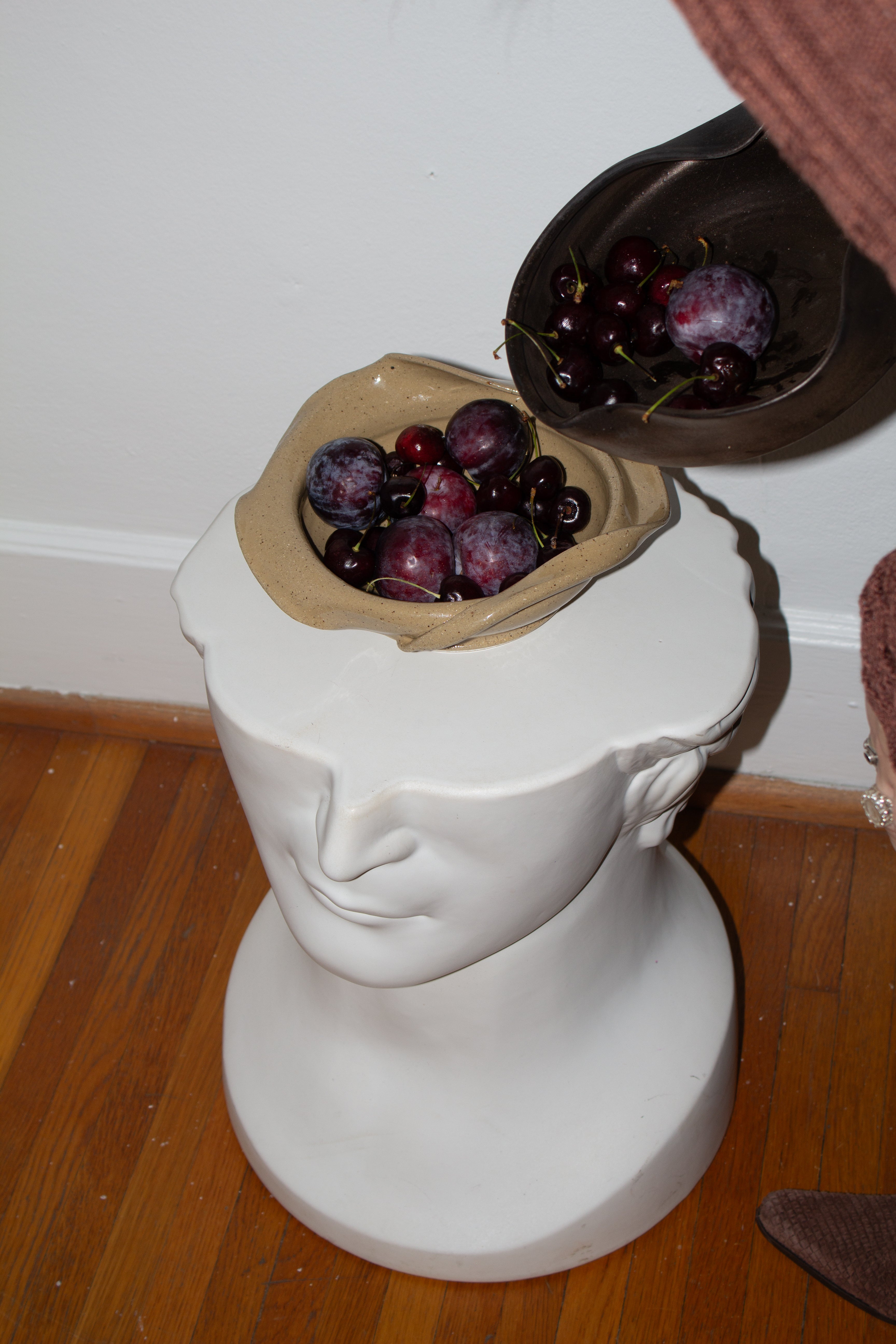 Draped Sand Fruit Bowl